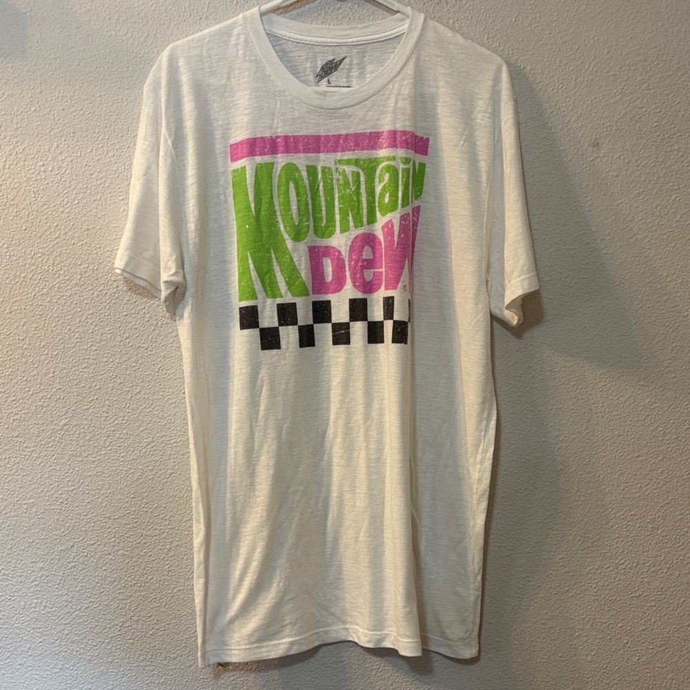 Mountain Dew Graphic White T-Shirt
